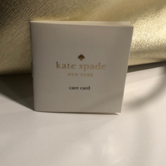 Kate Spade New York Cedar Street Maise Gold Metallic Satchel / Crossbody Bag - Picture 7 of 10